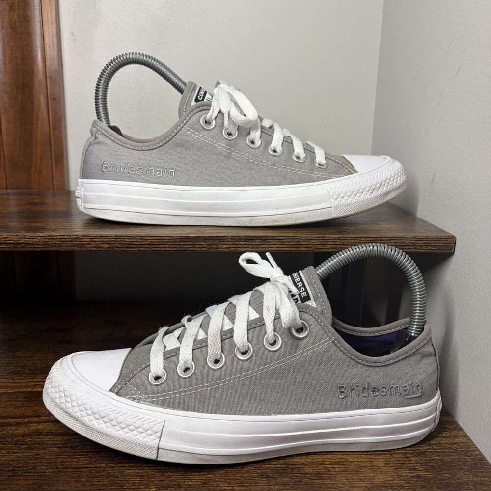 Converse Chuck Taylor All Star Lift Bridesmaid Gray Womens 6.5 Platform